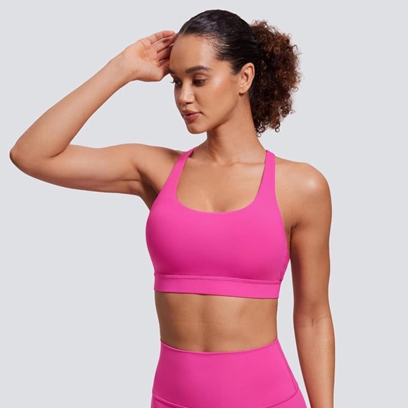 CRZ YOGA Other - CRZ YOGA Pink Sports Bra